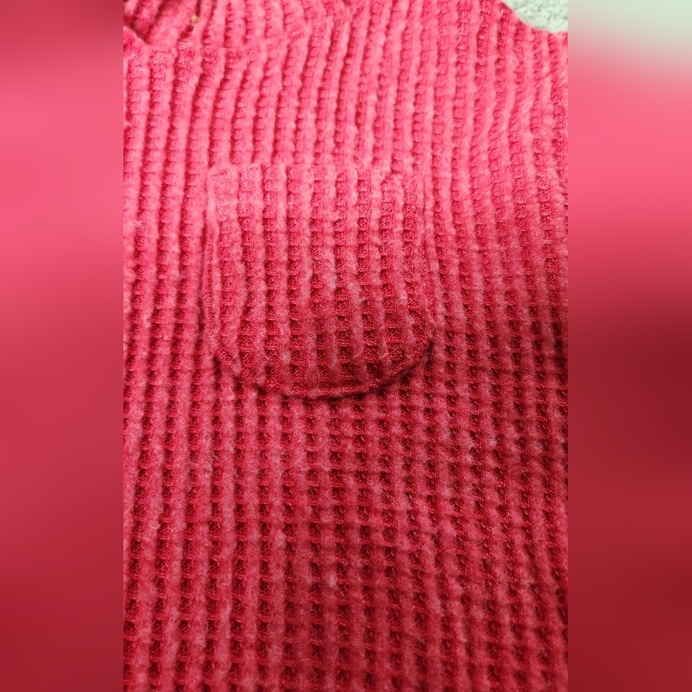 Toddler Boys' Thermal Hooded Pullover Sweatshirt - Cat & Jack Red 2T - Picture 10 of 13